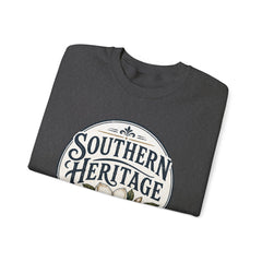 Southern Heritage Crewneck Sweatshirt — Vintage Magnolia Graphic