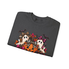 Halloween Ghosts & Pumpkin Crewneck Sweatshirt