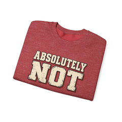 Fun Attitude Sweatshirt “Absolutely Not”