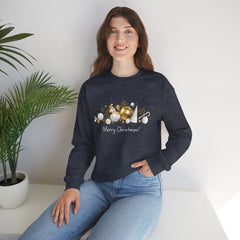 Festive Holiday Sweatshirt, Cozy Winter Apparel, Perfect Gift for Christmas, Tree Ornaments