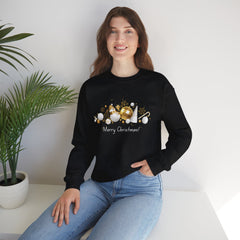 Festive Holiday Sweatshirt, Cozy Winter Apparel, Perfect Gift for Christmas, Tree Ornaments