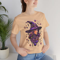 Enchanting Witch Graphic Tee - Perfect for Halloween, Gifts, Parties, Casual Wear, and Witchy Vibes