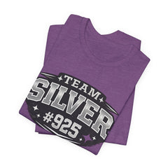 Team Silver #925 T‑Shirt — Vintage Sports Shield Tee - BP Jewelry