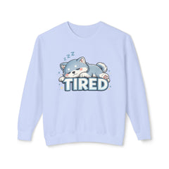 Tired Sleeping Puppy Sweatshirt — Cute Kawaii Nap Dog Crewneck