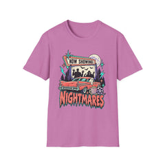 Nightmares Movie Poster T-Shirt — "Now Showing" Retro Drive-in Movie Horror BP Halloween
