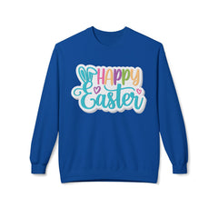 Happy Easter Unisex Midweight Softstyle Fleece Crewneck Sweatshirt