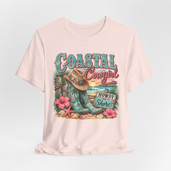 Coastal Cowgirl Tee — "Howdy Shore" Beach Western Graphic T-Shirt