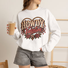 Howdy Valentine Crewneck Sweatshirt