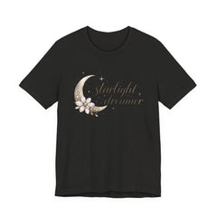 Starlight Dreamer Tee — Moon & Floral Graphic Shirt