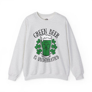 Green Beer Is Underrated Crewneck Sweatshirt - Unisex St. Patrick's Day Apparel