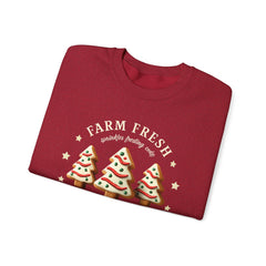 Farm Fresh Christmas Tree Sweatshirt – Cute Cookie Tree Holiday Crewneck