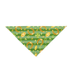 St. Patrick's Day Pet Bandana - Gold Coins & Clover