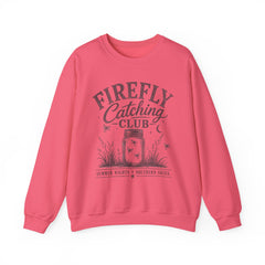 Firefly Catching Club Sweatshirt — Vintage Mason Jar Summer Nights Crewneck - Southern Heritage