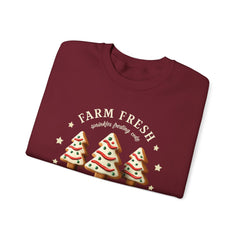 Farm Fresh Christmas Tree Sweatshirt – Cute Cookie Tree Holiday Crewneck