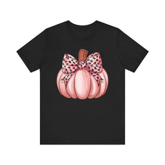 Cute Pink Pumpkin Graphic Tee for Fall, Autumn Shirt, Halloween Top, Harvest Celebration T-Shirt, Seasonal Apparel, Gift Idea