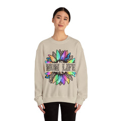 “Mom Life” Vintage Cool Life Flower Crewneck Sweatshirt