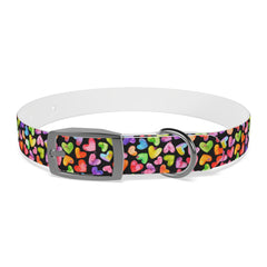 Dog Collar- Rainbow Hearts