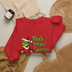 Rock - Paper - Scissors - Throat Punch- Dr. Seuss Grinch Christmas Sweatshirt