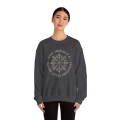 “Have Yourself a Merry Little Christmas” Snowflake Gildan Crewneck Sweatshirt