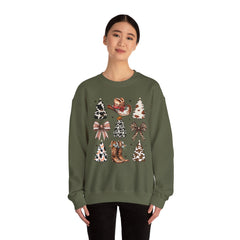 Rustic Coquette Christmas Sweatshirt