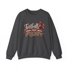 Football Mom Crewneck Sweatshirt — Leopard & Bow Team Spirit
