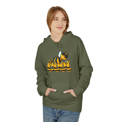 Bee Cool Hoodie - Unisex Fleece Sweatshirt , Eco-Friendly Apparel, Queen Bee Fizzin