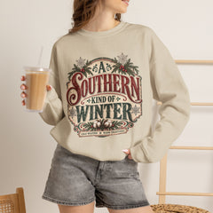 Southern Kind of Winter Crewneck Sweatshirt- Christmas