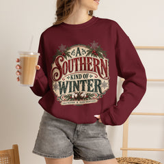 Southern Kind of Winter Crewneck Sweatshirt- Christmas