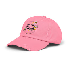 Distressed Cap with Queen Bee Fizzin Design, Vintage Hat, Bee Lovers, Jewelry Reveals