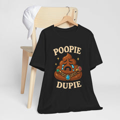 Funny Poop Doopie Emoji Tee, Quirky Graphic, Humorous Apparel, Playful Wear, Fizzing jewelry