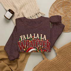 'Fa La La La Whatever' Cute Sleepy Reindeer Christmas Sweatshirt