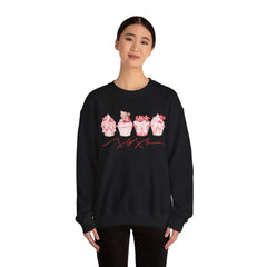 Pink Cupcakes and Bear Valentine's Day Sweatshirt