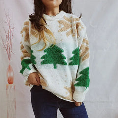 Christmas Tree Plush Sweater Knit