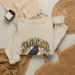 Nevermore Raven Crewneck Sweatshirt- Halloween Vibes