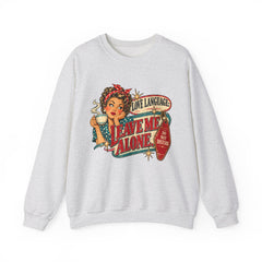 Retro Rosie 'Leave Me Alone' Vintage Pin-Up Graphic Sweatshirt- Valentine