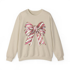 Pink & Gold  Bow  Sweatshirt - Valentine