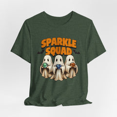 Sparkle Squad Ghost Tee | Unisex Jersey Short Sleeve T-Shirt | Cute Halloween Shirt, Party Outfit, Gift Idea, Casual Wear