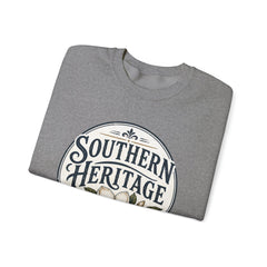 Southern Heritage Crewneck Sweatshirt — Vintage Magnolia Graphic
