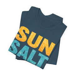 Sun Salt Sand Beach T-Shirt — Retro Coastal Summer Tee
