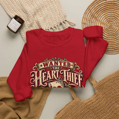 "Wanted: The Heart Thief" Vintage Valentine Graphic