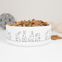 Cute Bunny Easter Pet Bowl - Stylish and Playful Design for Animal Lovers