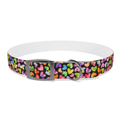 Dog Collar- Rainbow Hearts