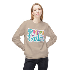 Happy Easter Unisex Midweight Softstyle Fleece Crewneck Sweatshirt