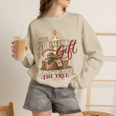 Christmas Sweatshirt – "The Greatest Gift Wasn't Under the Tree" Holiday Crewneck