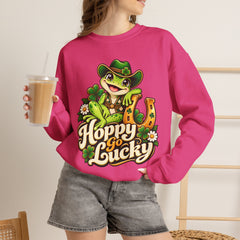Hoppy Go Lucky Frog St. Patrick’s  Day Sweatshirt