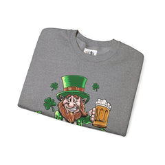 St. Patrick's Day Unisex Crewneck- Cheers Leprechaun