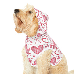 Pet Hoodie - Pink Hearts and Bows - Spoil Your Pet - Valentine's Day