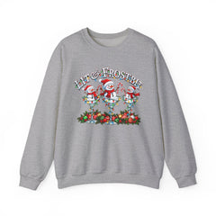 Lit & Frostbit Design | Festive Christmas Martinis, Winter Parties, Snowman Apparel, Christmas Party Sweatshirt
