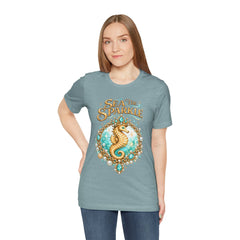 Sea the Sparkle Seahorse T-Shirt — Nautical Mermaid Beach Tee