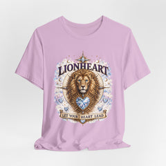 Lionheart T-Shirt — "Let Your Heart Lead" Lion Graphic Tee